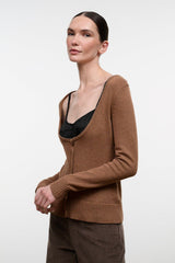 NATASHA CASHMERE SWEATER | CIGAR