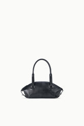 HESTER mini shoulder bag, black top-handle with short handles