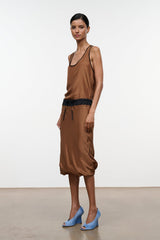 ODETTE SILK SKIRT | CIGAR BLACK CIGAR BLACK / XS