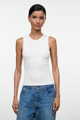 MALIA TANK | WHITE WHITE / XS