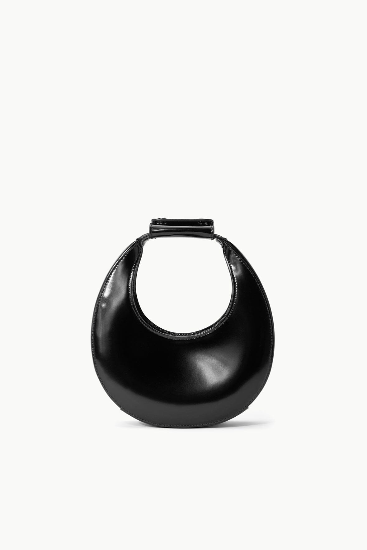 GOODNIGHT MOON black dome bag with oval cutout and top strap