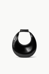 GOODNIGHT MOON black dome bag with oval cutout and top strap
