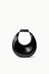 GOODNIGHT MOON black dome bag with oval cutout and top strap
