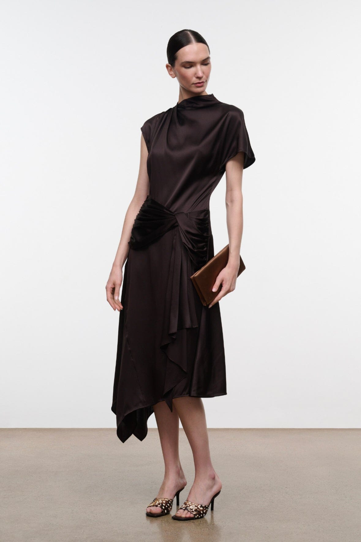 DAVINA SILK DRESS | EARTH EARTH / 4