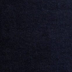 Indigo denim fabric close-up with detailed weave texture