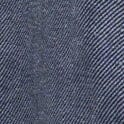 Dark blue chambray fabric swatch with fine woven texture and light vertical threads