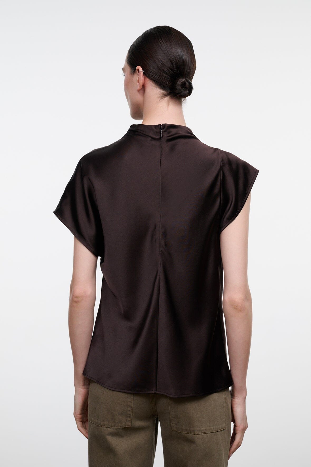 DAVINA SILK TOP | EARTH EARTH / 4