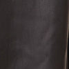 Black boot shaft, smooth leather with subtle seam detail