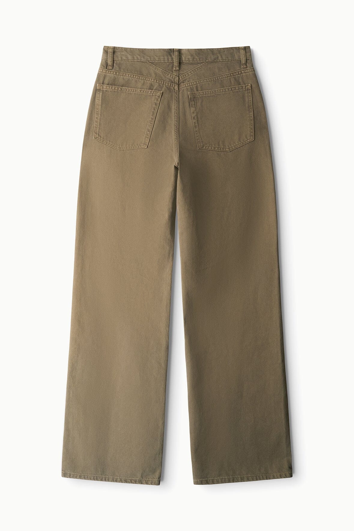 Greige relaxed jeans with front pockets and straight-leg fit