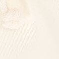 Ivory satin fabric close-up with fine woven texture and subtle gathers