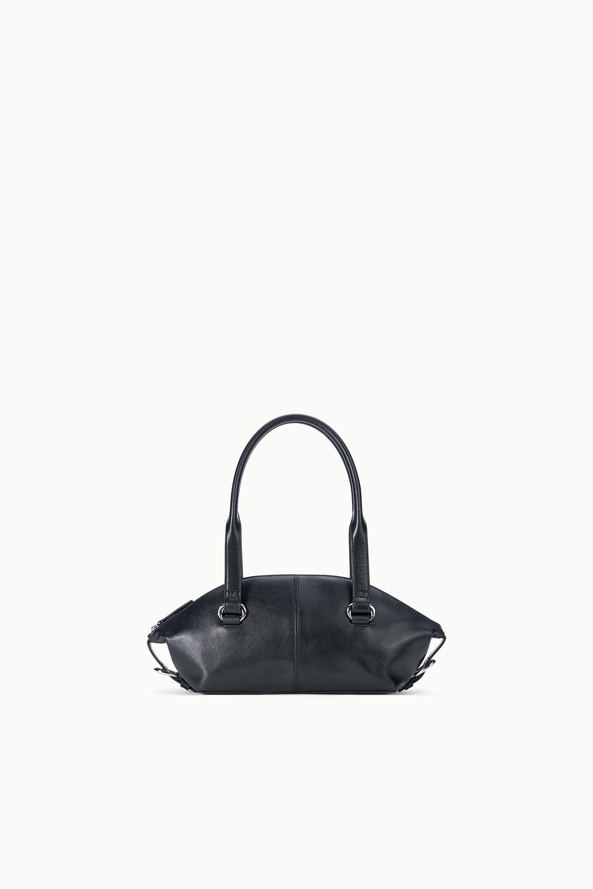 HESTER mini shoulder bag, black top-handle with short handles