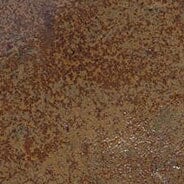Ceramic glaze texture swatch in mottled dark brown with glossy speckles.