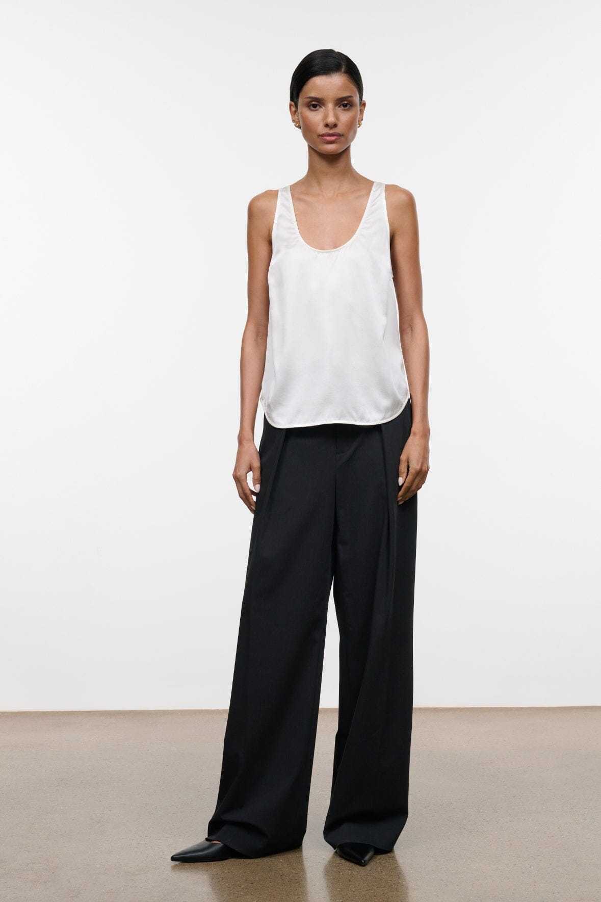 YVES SILK TANK | IVORY IVORY / XS