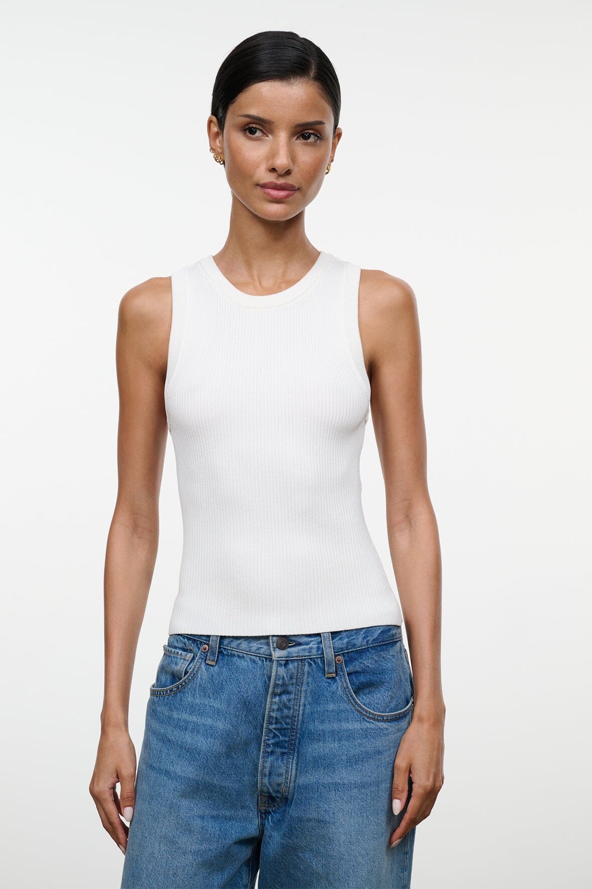 MALIA TANK | WHITE WHITE / XS