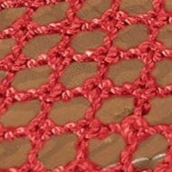 ALBA red netting lattice upper close-up