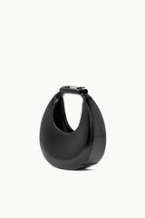 GOODNIGHT MOON black dome bag with top strap and rounded opening
