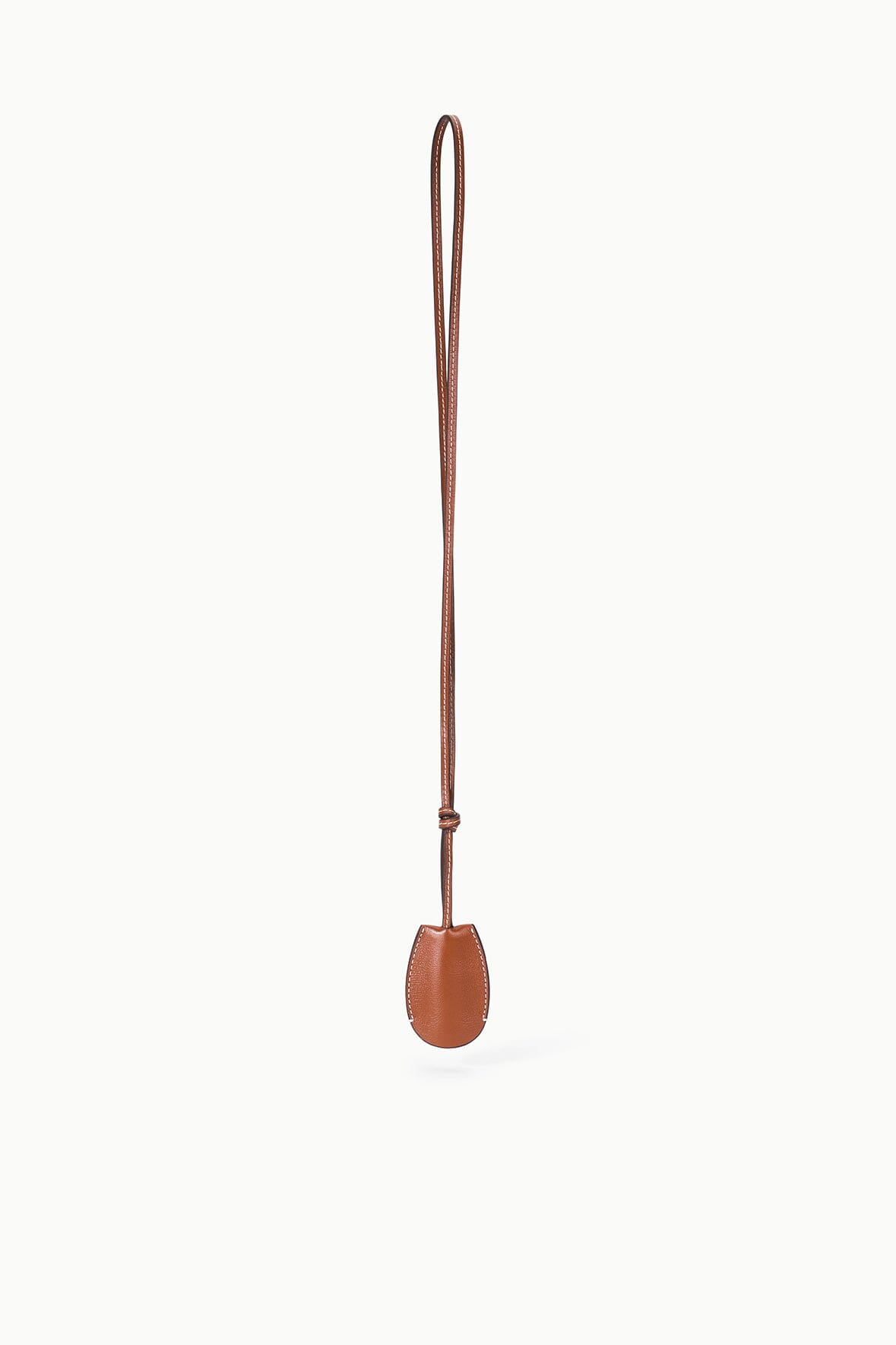 Tabac leather moon whistle with long strap and small whistle pouch