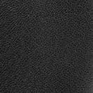 Close-up of black leather texture on a slingback heel upper